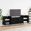 TV-skab Sort eg 160 x 35 x 55 cm Konstrueret træ