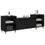 TV-skab Sort eg 160 x 35 x 55 cm Konstrueret træ