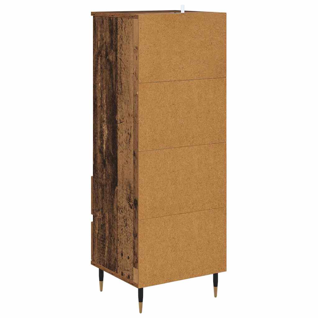 Highboard Gammelt træ 40 x 36 x 110 cm Konstrueret træ
