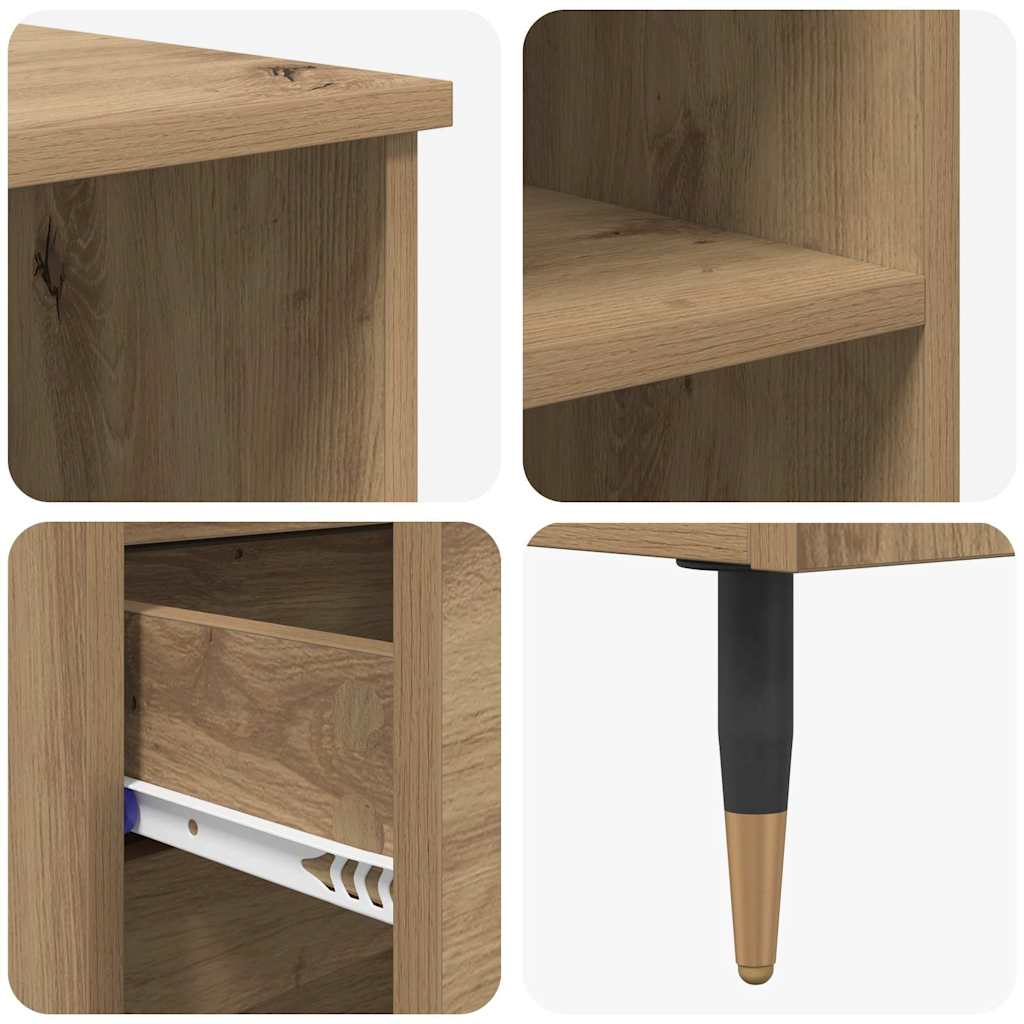 Highboard Artisan Egetræ 40 x 36 x 110 cm Konstrueret træ