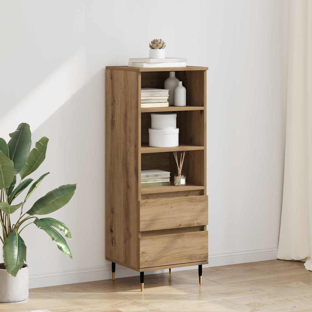 Highboard Artisan Egetræ 40 x 36 x 110 cm Konstrueret træ