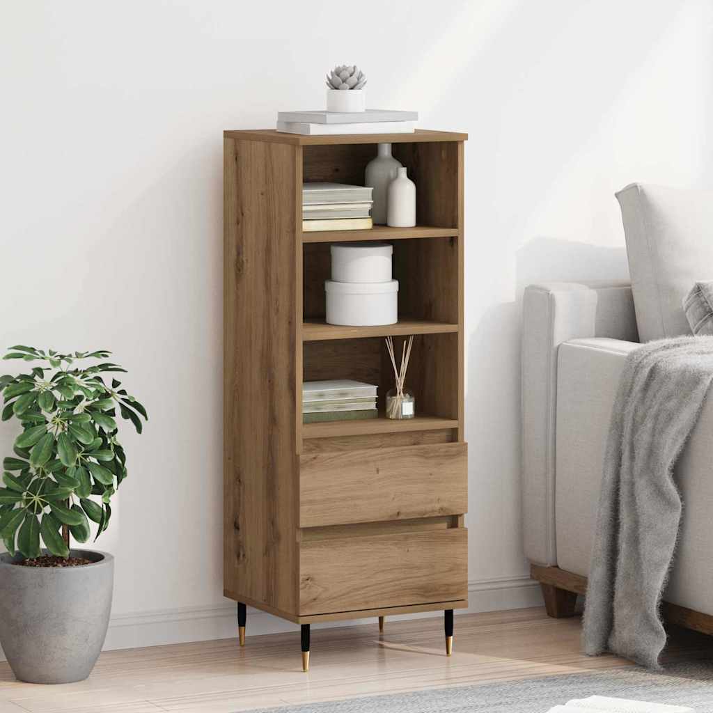 Highboard Artisan Egetræ 40 x 36 x 110 cm Konstrueret træ