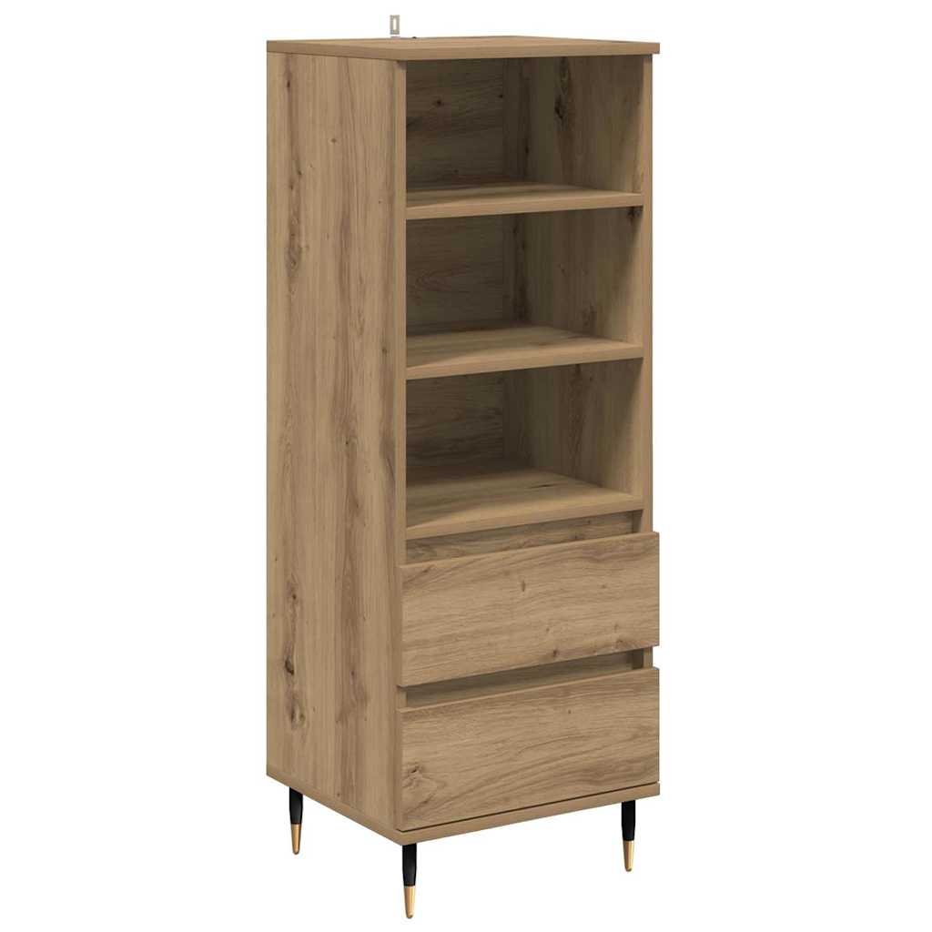 Highboard Artisan Egetræ 40 x 36 x 110 cm Konstrueret træ