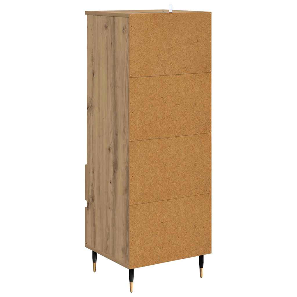 Highboard Artisan Egetræ 40 x 36 x 110 cm Konstrueret træ