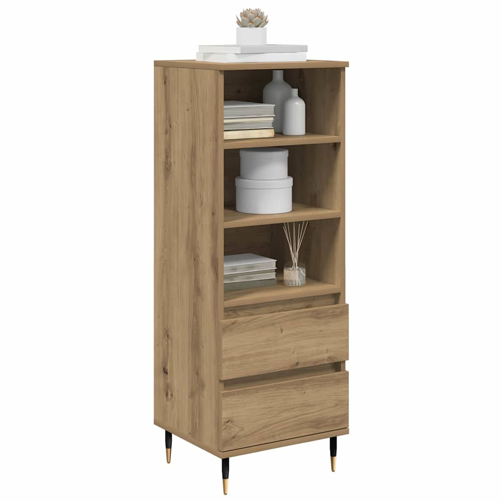 Highboard Artisan Egetræ 40 x 36 x 110 cm Konstrueret træ