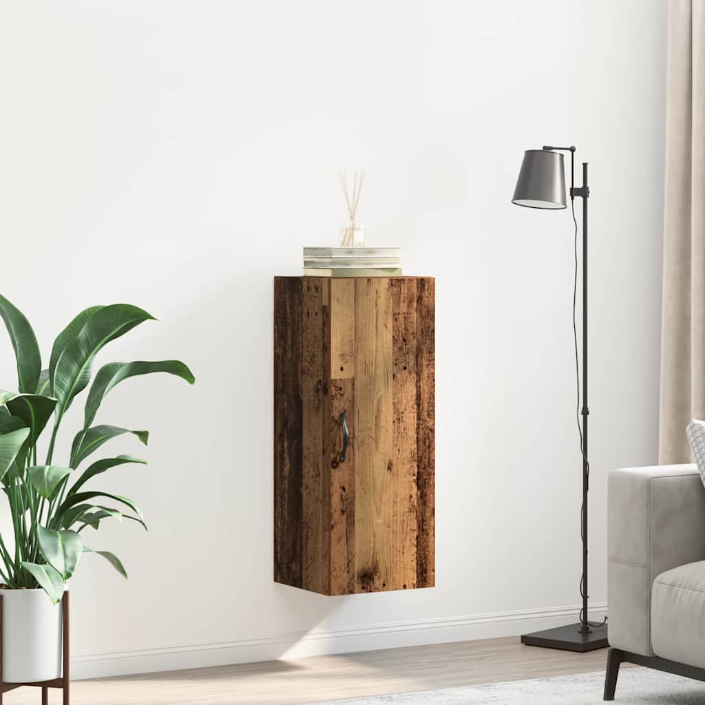 Vægskab Gammelt træ 34,5 x 34 x 90 cm Konstrueret træ