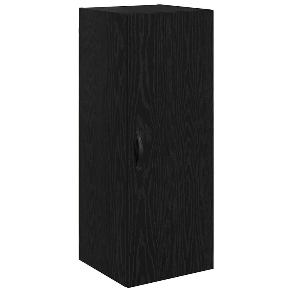 Vægskab Sort eg 34,5 x 34 x 90 cm Konstrueret træ