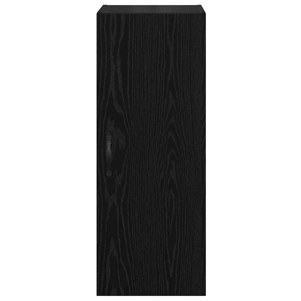 Vægskab Sort eg 34,5 x 34 x 90 cm Konstrueret træ