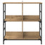 Bogreol 4 niveauer 78,5 x 33 x 82 cm Konstrueret træ artisan eg