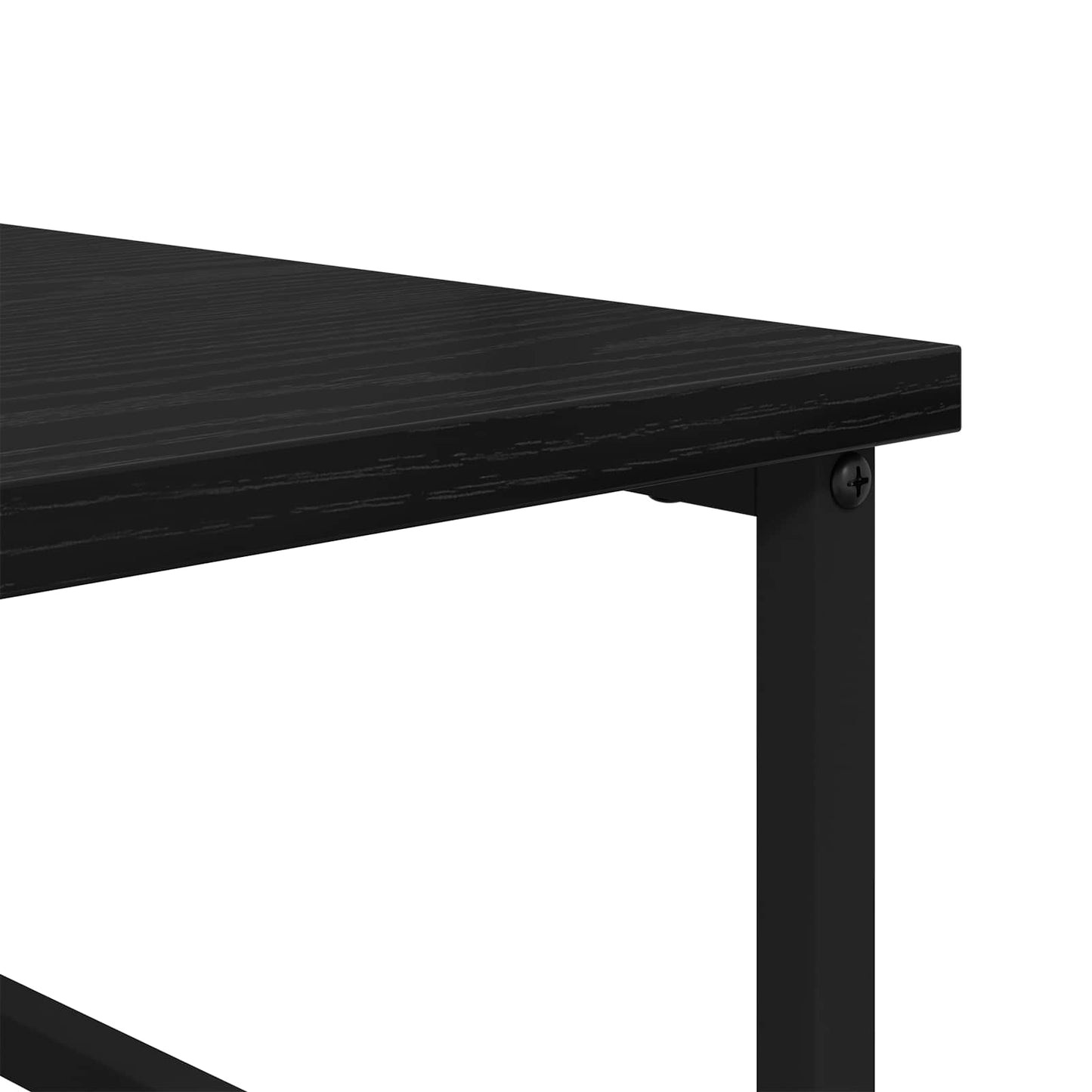 Bogreol 4 niveauer 50 x 33 x 153 cm Konstrueret træ Sort eg