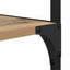 Bogreol 5 niveauer 50 x 33 x 188,5 cm Konstrueret træ