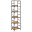 Bogreol 5 niveauer 50 x 33 x 188,5 cm Konstrueret træ