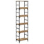 Bogreol 5 niveauer 50 x 33 x 188,5 cm Konstrueret træ