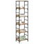 Bogreol 5 niveauer 50 x 33 x 188,5 cm Konstrueret træ