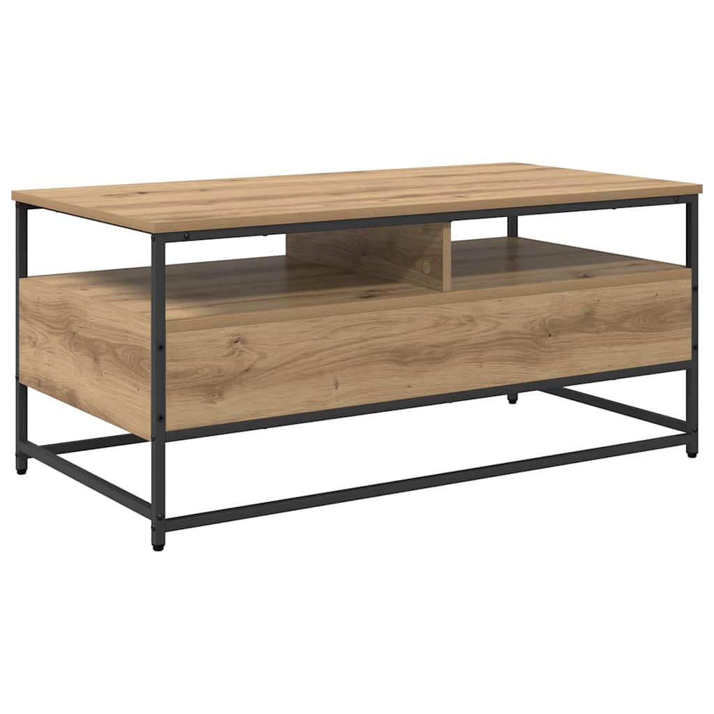 Sofabord Artisan Egetræ 100 x 51 x 45 cm Konstrueret træ
