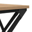 Sofabord Artisan Egetræ 100 x 49 x 40 cm Konstrueret træ