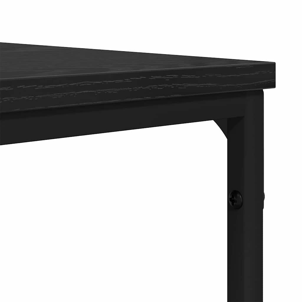 Sofabord Sort eg 100 x 100 x 40 cm Konstrueret træ