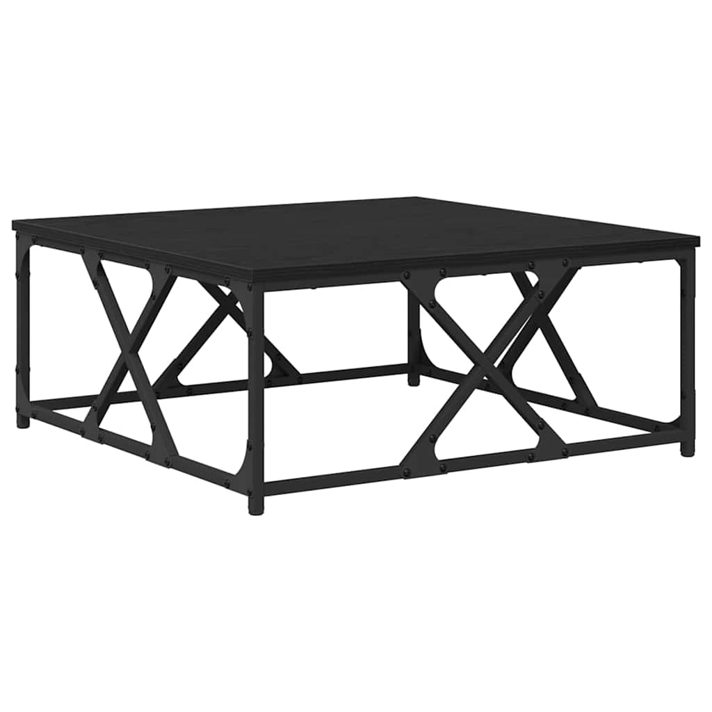 Sofabord Sort eg 70 x 70 x 30 cm Konstrueret træ