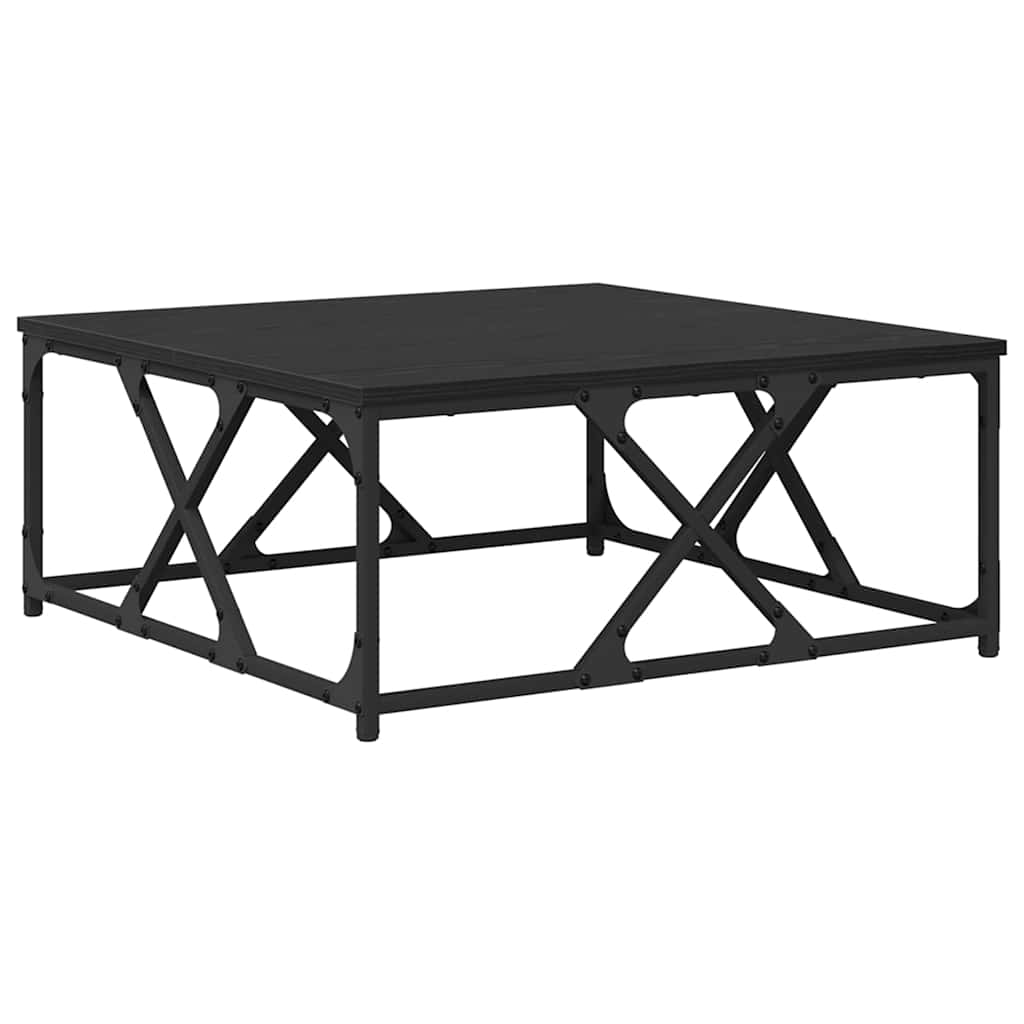 Sofabord Sort eg 70 x 70 x 30 cm Konstrueret træ