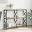 Konsolbord Artisan Egetræ 100 x 28 x 80,5 cm Konstrueret træ
