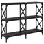 Konsolbord Sort eg 100 x 28 x 80,5 cm Konstrueret træ