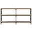 Konsolbord Artisan Egetræ 156 x 28 x 80,5 cm Konstrueret træ