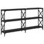 Konsolbord Sort eg 156 x 28 x 80,5 cm Konstrueret træ