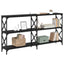 Konsolbord Sort eg 156 x 28 x 80,5 cm Konstrueret træ