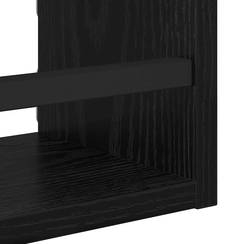 Væghyldesæt 3 stk. Sort eg 40x16x14cm Konstrueret træ