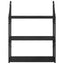 Væghylde Vægmonteret Sort eg 60 x 21 x 78,5 cm Konstrueret træ