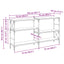 Konsolbord Sort eg 150 x 29 x 76,5 cm Konstrueret træ
