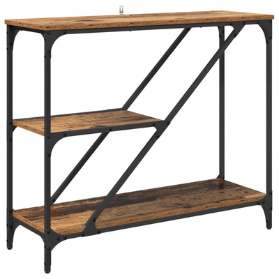 Konsolbord Gammelt træ 88,5 x 30 x 75 cm Konstrueret træ