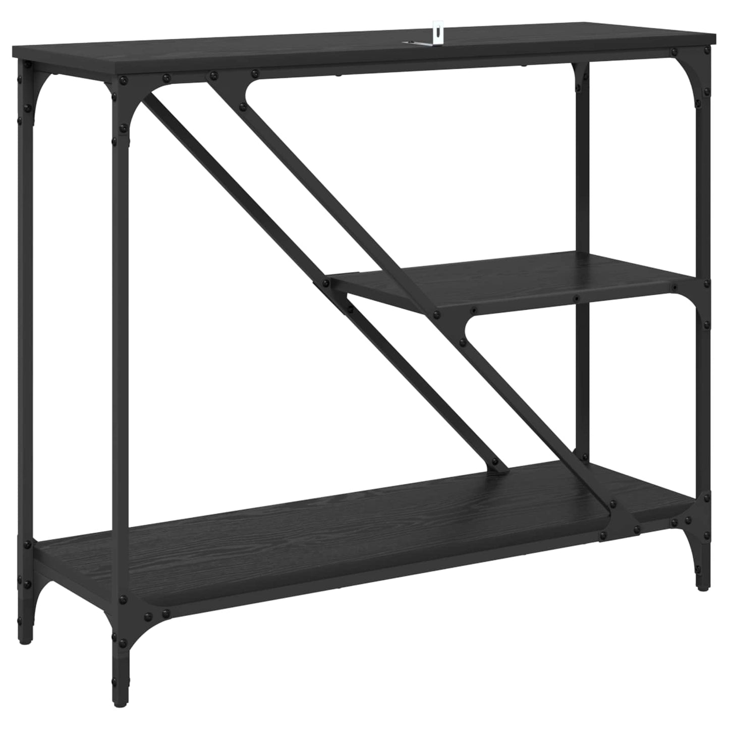 Konsolbord Sort eg 88,5 x 30 x 75 cm Konstrueret træ