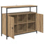 Sideboard Artisan Egetræ 100 x 35 x 80 cm Konstrueret træ