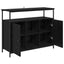 Sideboard Sort eg 100 x 35 x 80 cm Konstrueret træ
