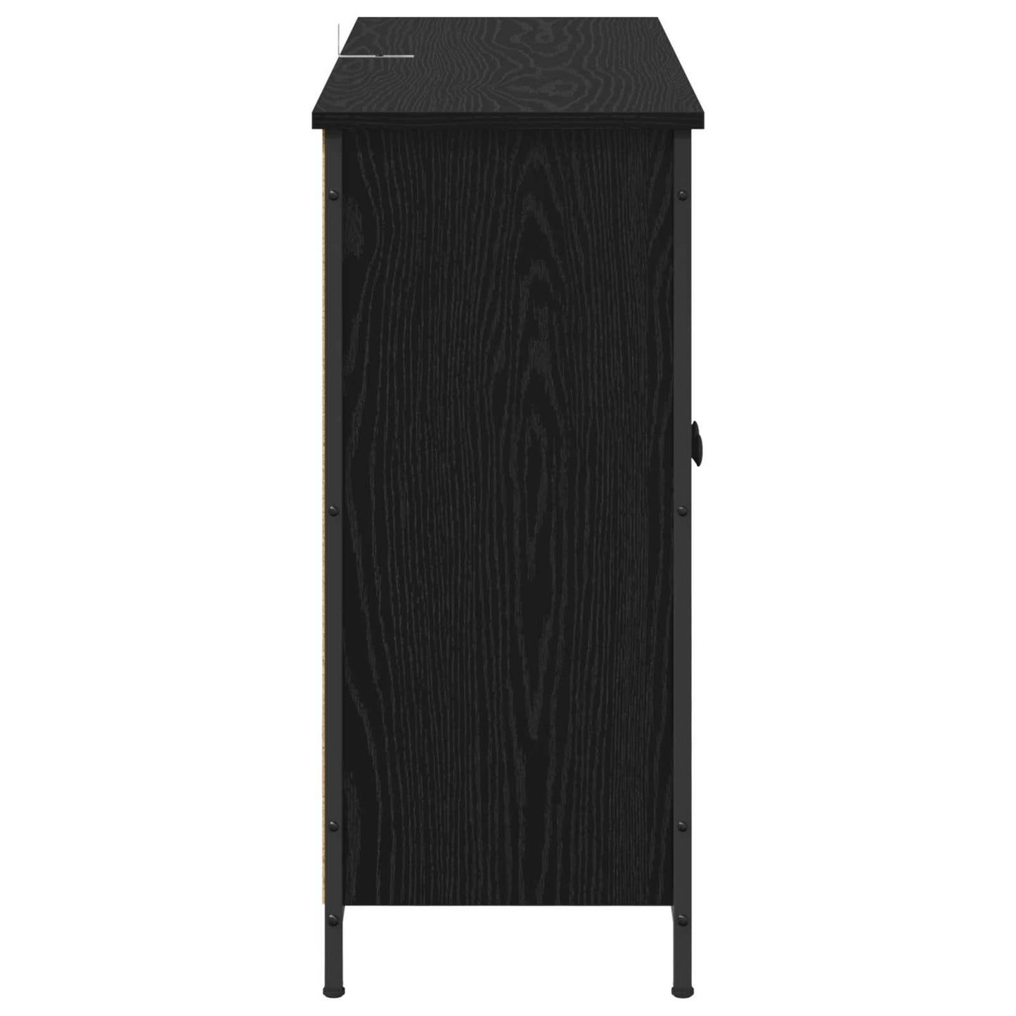 Sideboard Sort eg 100 x 33 x 75 cm Konstrueret træ