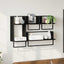 Væghyldesæt 4 pcs Sort eg 65 x 25 x 30 cm Konstrueret træ
