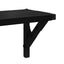 Væghylder 2 pcs Sort eg 60 x 15 x 15,5 cm Konstrueret træ