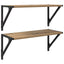 Væghylder Vægmonteret 2 pcs Artisan Egetræ 60 x 25 x 25,5 cm