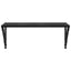 Væghylder 2 pcs Sort eg 60 x 25 x 25,5 cm Konstrueret træ