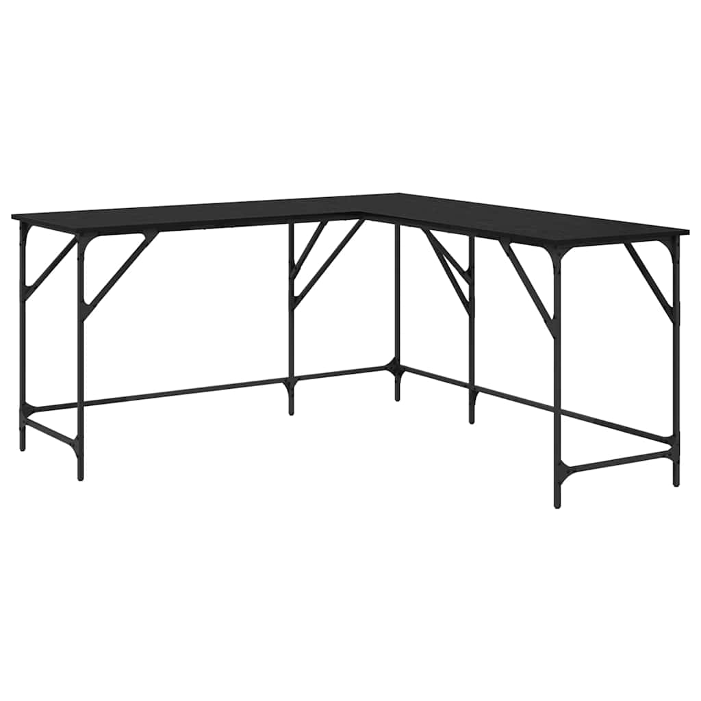 Bord Sort eg 149 x 149 x 75 cm Konstrueret træ