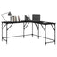 Bord Sort eg 149 x 149 x 75 cm Konstrueret træ