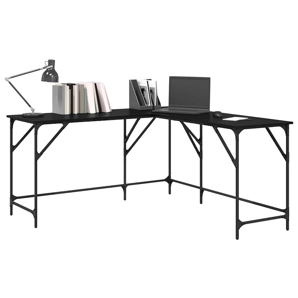 Bord Sort eg 149 x 149 x 75 cm Konstrueret træ