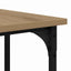 Bord Artisan Egetræ 139 x 139 x 75 cm Konstrueret træ
