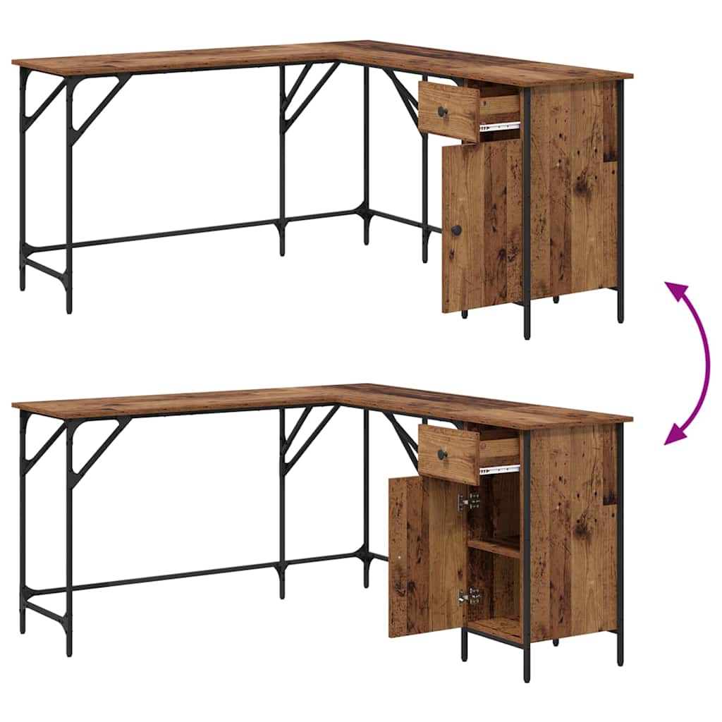 Bord Gammelt træ 141 x 141 x 75 cm Konstrueret træ
