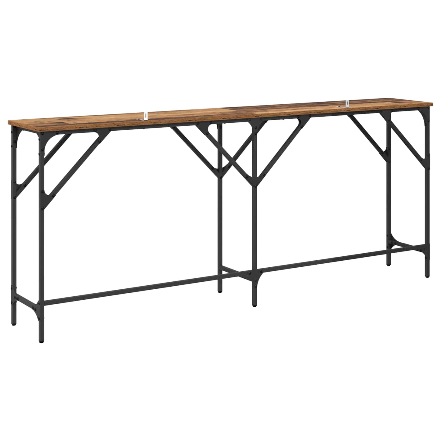 Konsolbord Gammelt træ 180 x 30 x 75 cm Konstrueret træ
