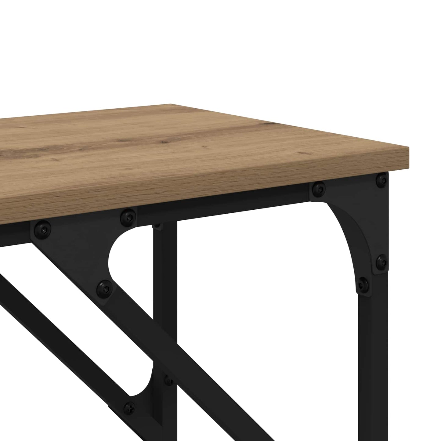 Konsolbord Artisan Egetræ 180 x 30 x 75 cm Konstrueret træ