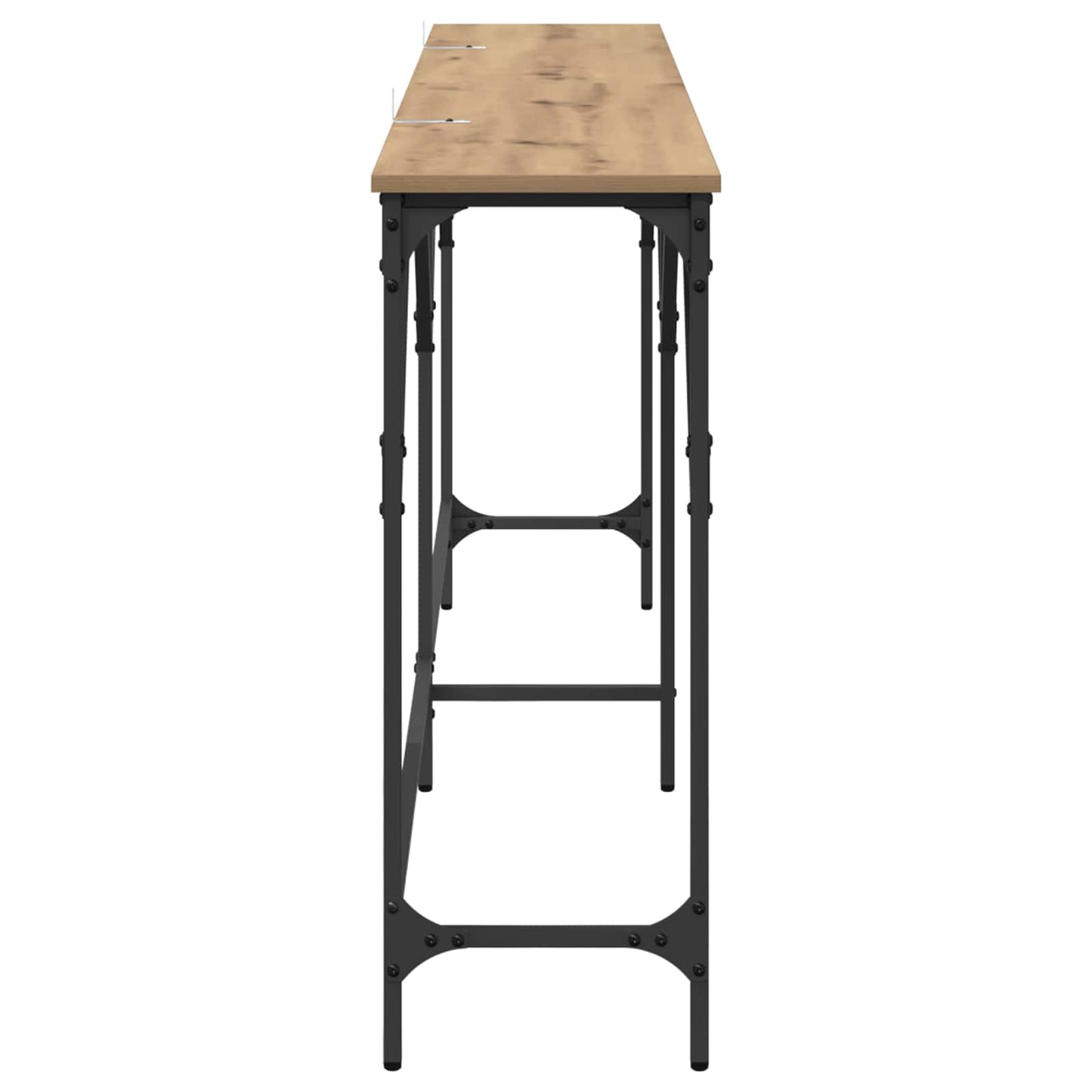 Konsolbord Artisan Egetræ 180 x 30 x 75 cm Konstrueret træ