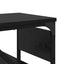 Konsolbord Sort eg Konstrueret træ 105x30x75cm