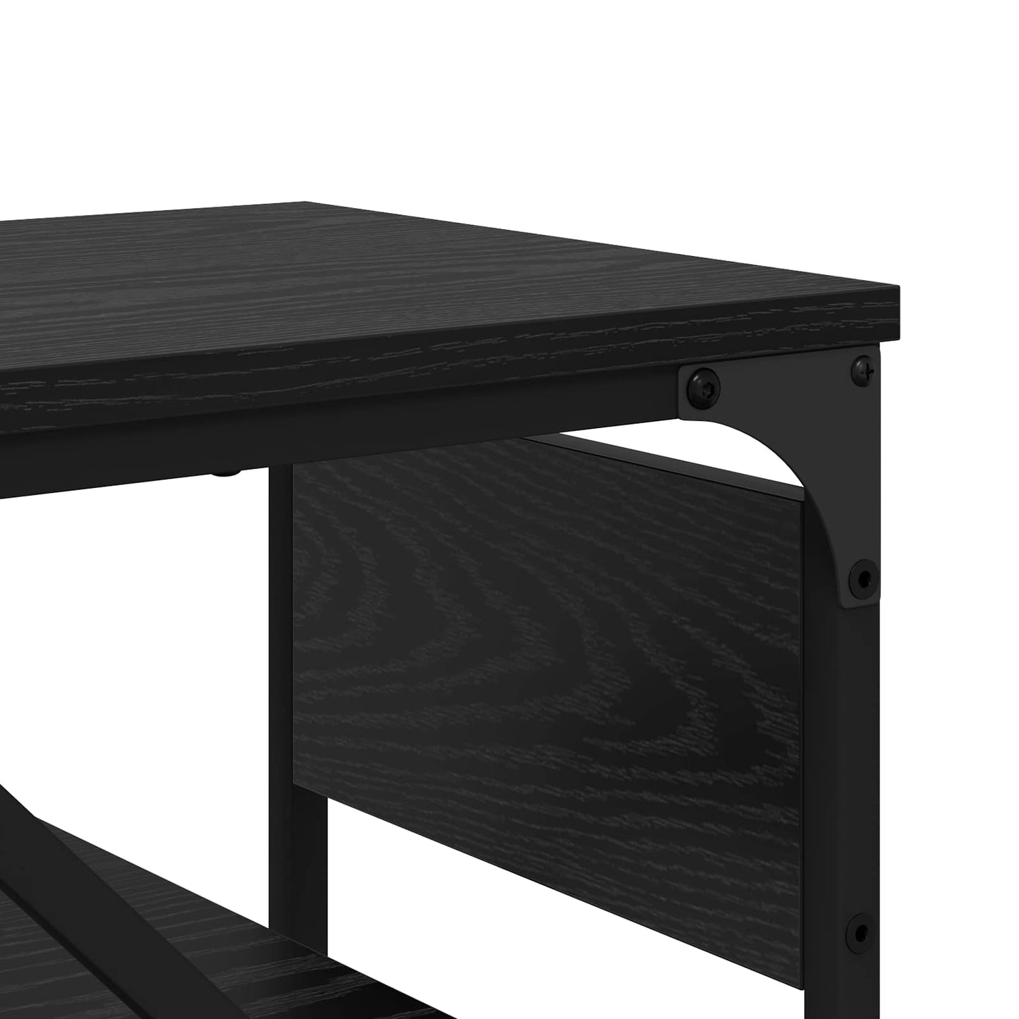 Konsolbord Sort eg Konstrueret træ 105x30x75cm